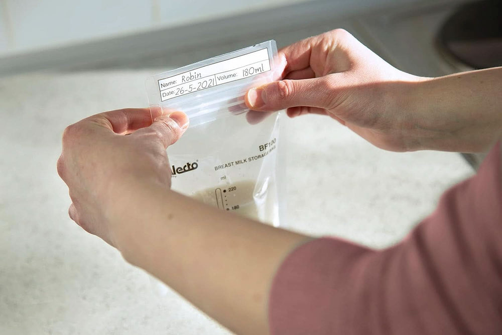 BF100 Bolsa de almacenamiento para leche materna - Bolsa para leche materna - capacidad 220 Ml - 100 piezas - Transparente Alimentación y Accesorios Lactancia Bebe Naty Shop