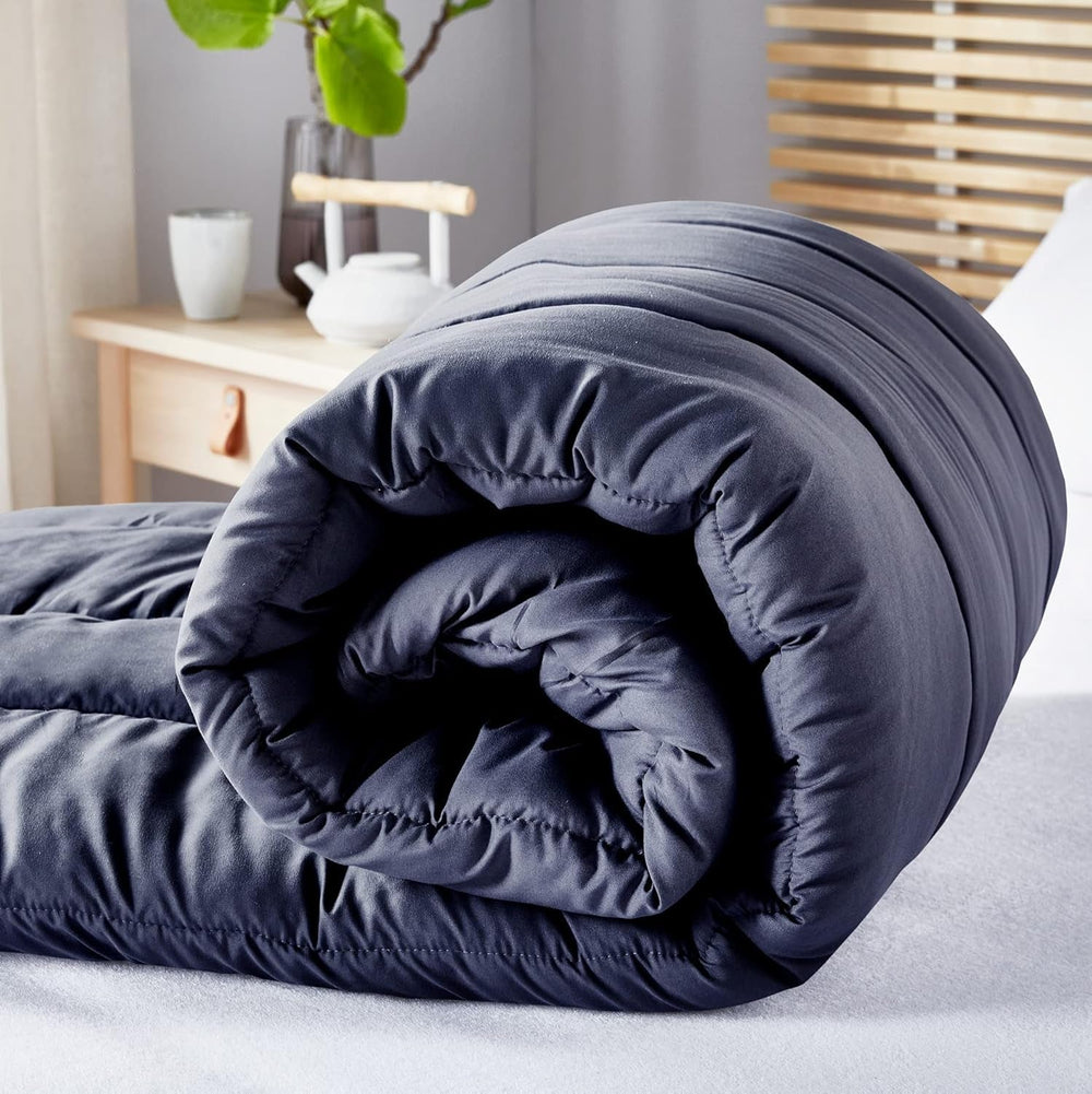 Pikolin Home - Edredón reversible 300 G - Relleno nórdico bicolor - Para cama de 150 - Acogedor, cálido, transpirable, Amarillo mostaza, 240 X 220 Cm Edredones y edredones Naty Shop