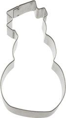 Formă de biscuiți Zenker cu om de zăpadă, formă de biscuiți de Crăciun, formă de biscuiți pentru biscuiți și fondant, formă de biscuiți de înaltă calitate, ajutor de bucătărie din tablă de oțel, culoare: argintiu