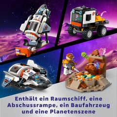 LEGO City Space Base cu rampa de lansare, stație spațială de jucărie cu vehicul spațial și navă spațială pentru copii, set cu 6 minifigurine, roboți și extratereștri, cadou pentru băieți și fete 60434 Seturi de constructie Besuche den LEGO-Store