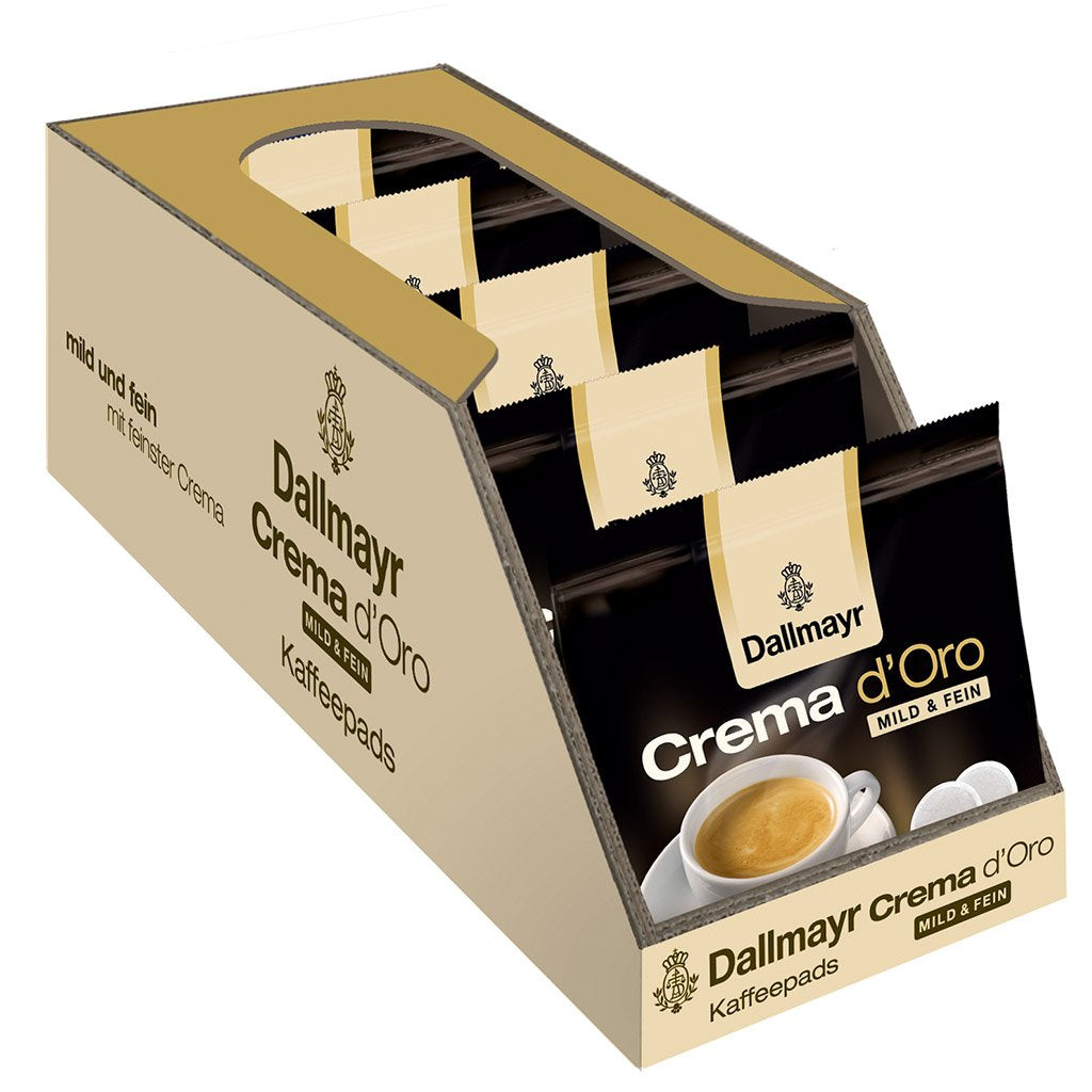 Crema d 'Oro mild & fein Pads (16 Kaffee Pads) (Packung mit 4)
