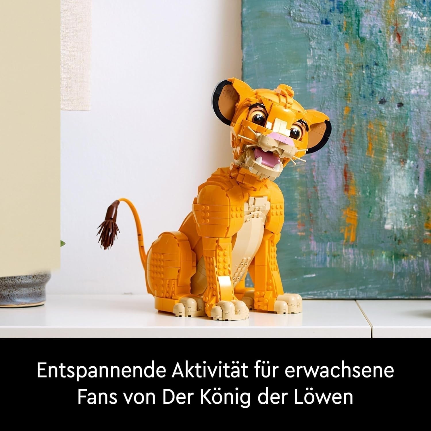 Lego Ç€ Disney Simba, el joven rey león, juguete de construcción para coleccionar con creativas figuras de animales, actividad relajante para adultos, idea de regalo para mujeres 43247 Juegos de construcción Besuche den LEGO-Store