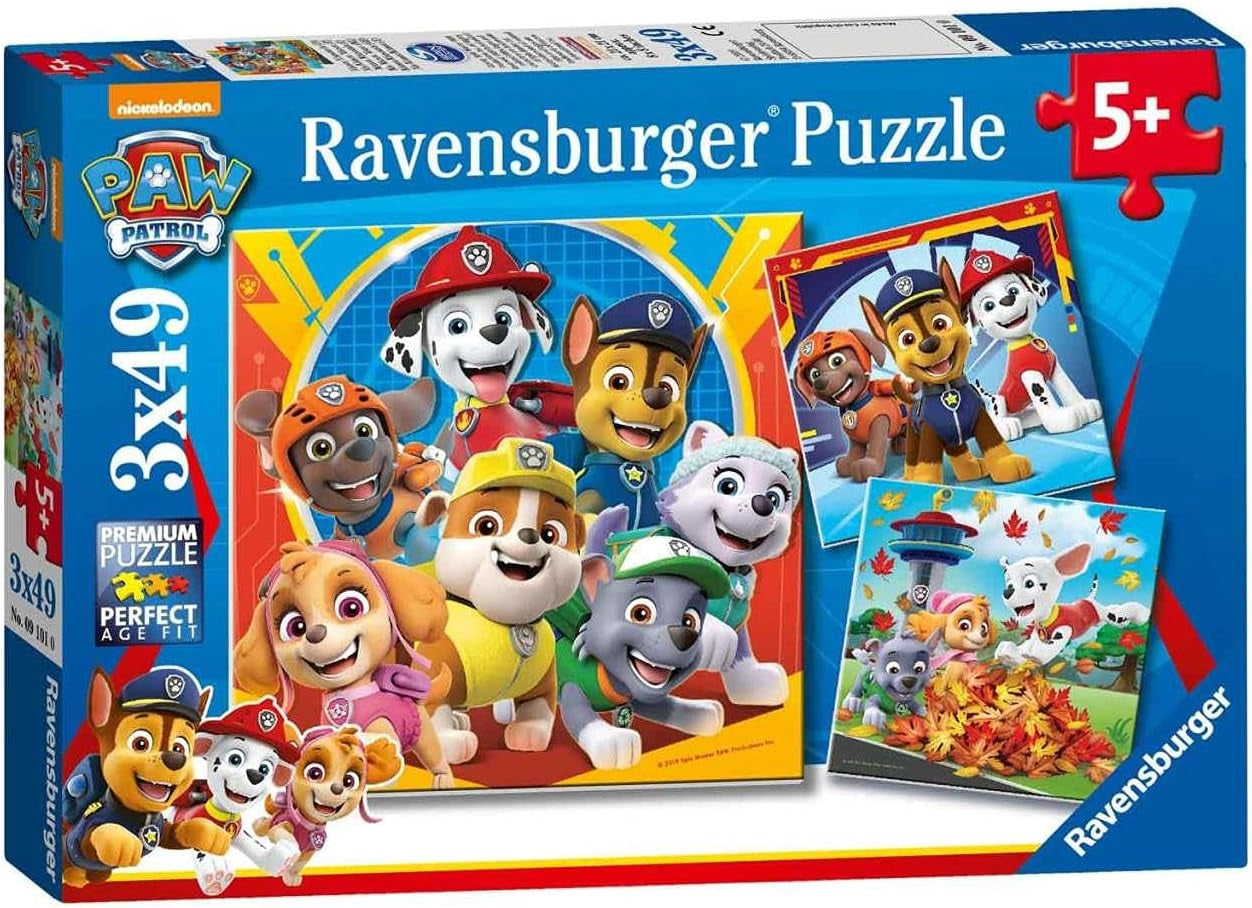 Puzzle infantil Ravensburger 3X49 piezas - Paw Patrol - Paw Patrol Puzzle Naty Shop Single