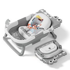 Bañera plegable para bebés con almohada de baño y termómetro integrado Madre e Hijo Naty Shop