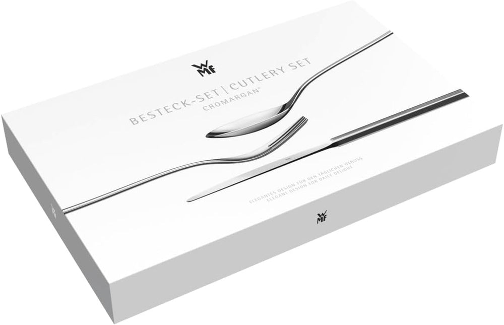 Juego de cubiertos WMF Sitello para 6 personas, Cromargan, juego de cubiertos 30 piezas, cuchillos monobloque Cocina Naty Shop