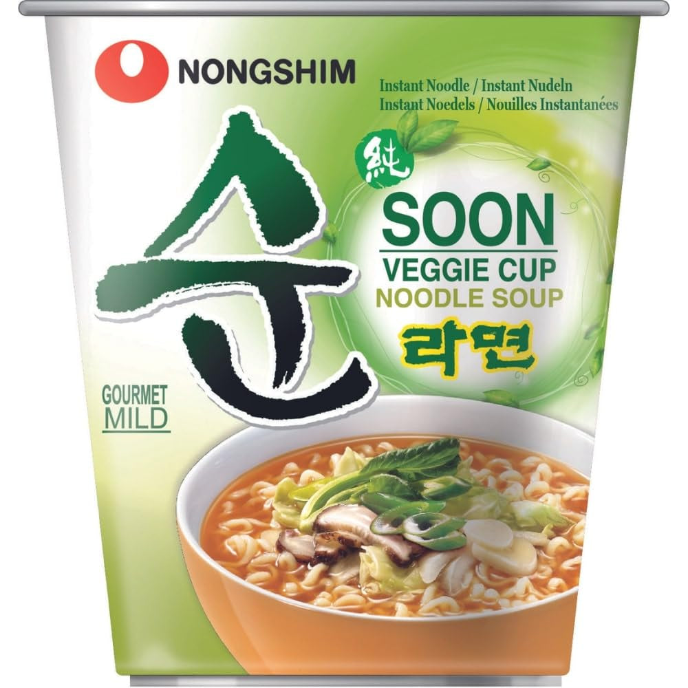Nong Shim - Sopa Instantánea Nudeln Soon Veggie - Multipack (12 X 67 GR)