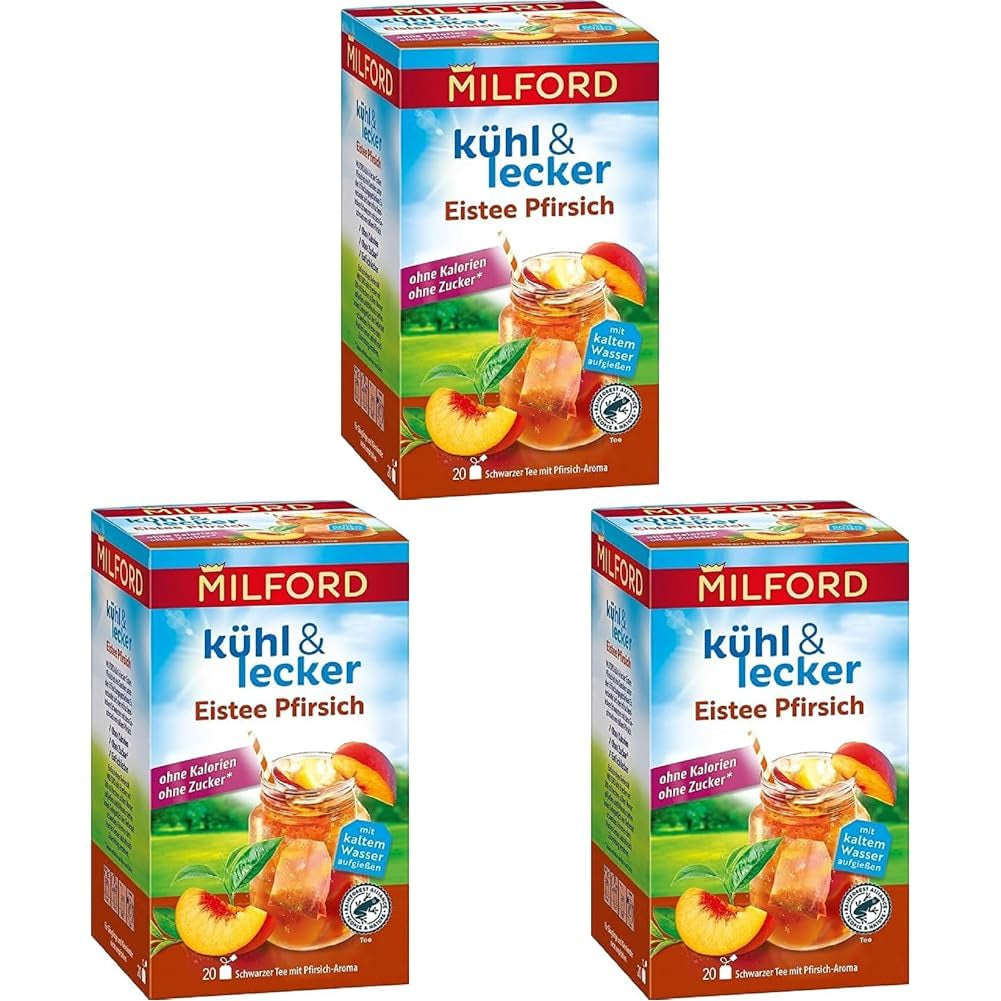 MILFORD Răcoritor și delicios Maracuja-Vanilie | Ceai de fructe cu aromă de maracuja-portocală-vanilie | 18 pliculețe de ceai