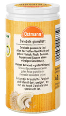 Ostmann Gewürze - Granular Zwiebeln | Zwiebelpulver zum Würzen herzhafter Gerichte | 40 g en dosis reciclable.