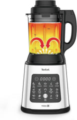 Tefal Perfectmix Cook Hochgeschwindigkeits-Standmixer, Mit Kochfunktion, 10 Auto-Programme, Heiße Und Kalte Rezepte, Abnehmbare Klingen, Inkl. Dampfkorb, Plata/Negro, BL83SD30 Cocina Naty Shop