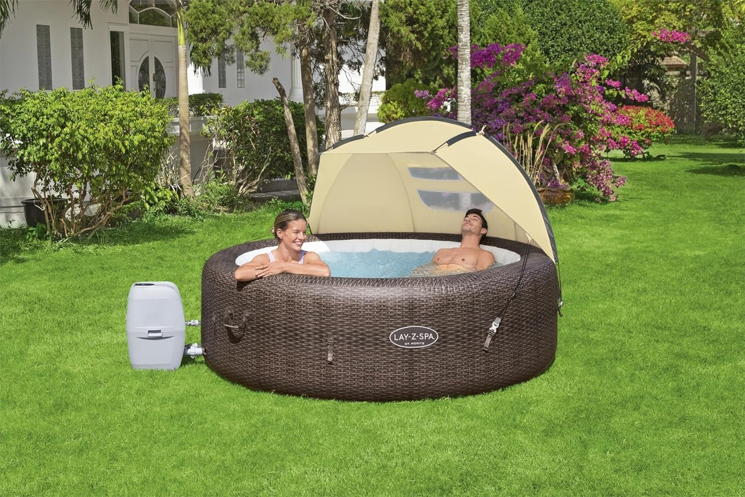 Capota para sol Bestway LAY-Z-SPA, 183 x 94 x 109 cm