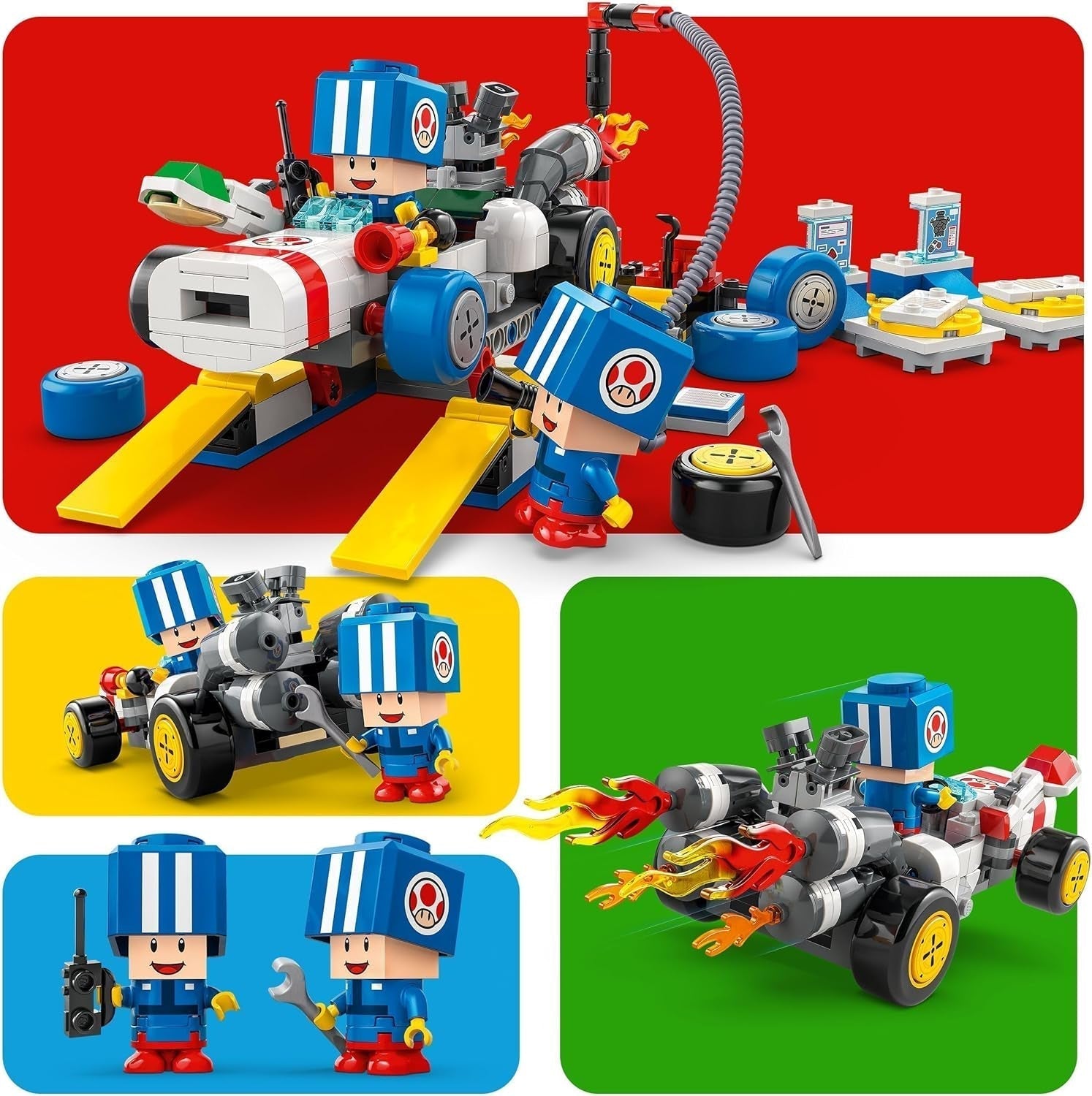 LEGO Super Mario: Mario Kart - Taller de Toad, personaje de Nintendo, juguete personalizable, set de aventuras, regalo para niños, niñas y jugadores a partir de 8 años 72035 Juegos de construcción Besuche den LEGO-Store
