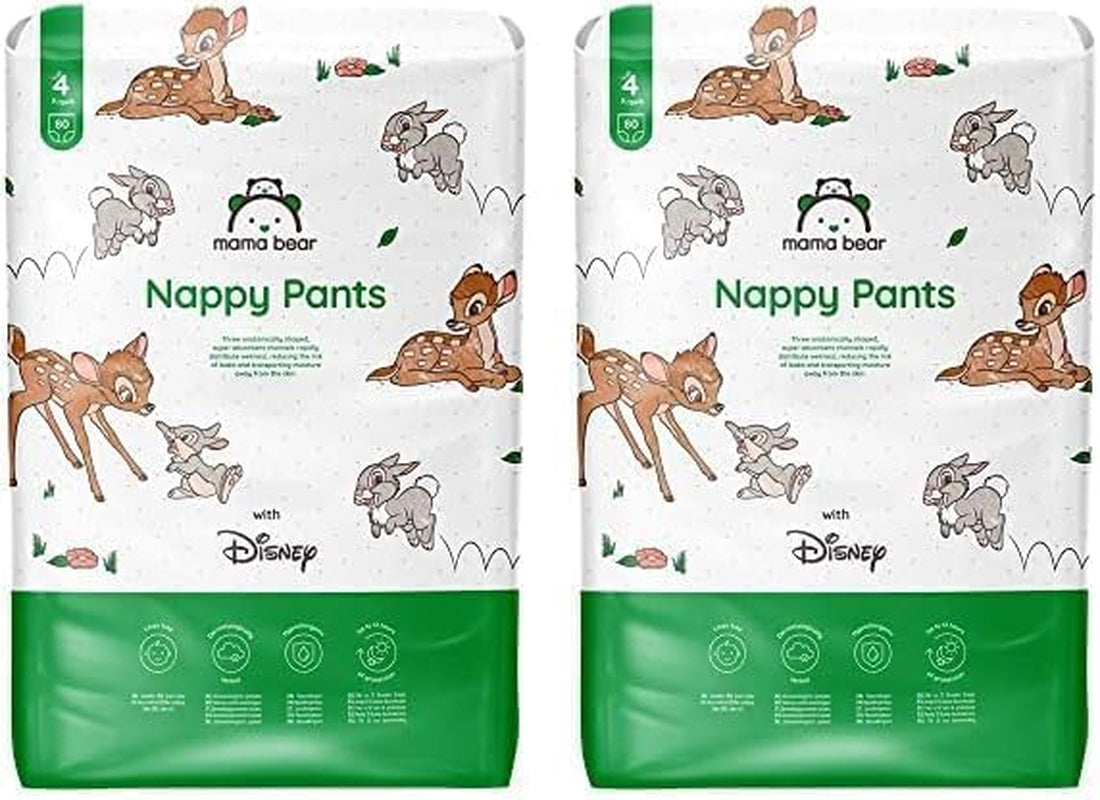 Marca Amazon: Mama Bear Disney Pañales, Talla 5 (12-17kg) - Caja Mensual, Blanco, 140 Piezas (2 Paquetes de 70)