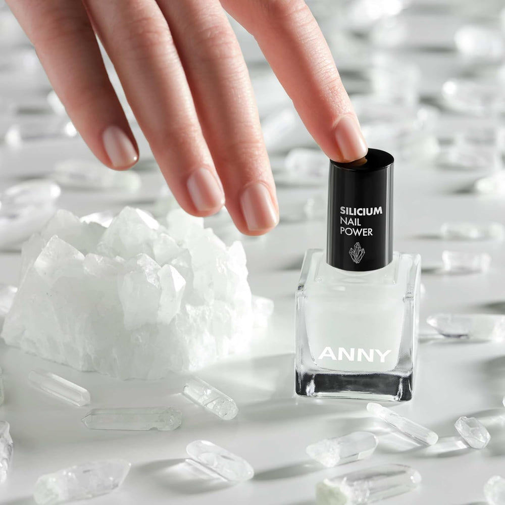 ANNY Silicon Nail Power - Cuidado de uñas 3 en 1: Base, Fortalecedor y Embellecedor - 15 ml