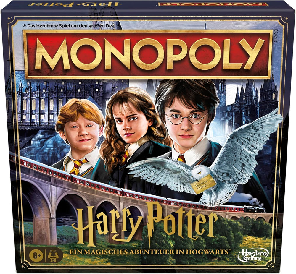 Juego de mesa Monopoly Harry Potter Edition, juego familiar para 2 a 6 jugadores, a partir de 8 años - Versión alemana