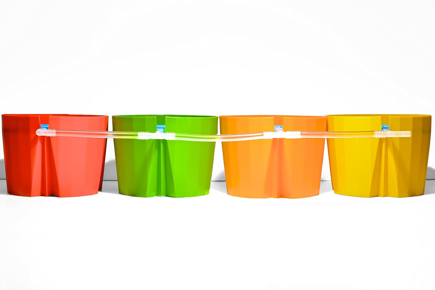 Hydro Farmer, juego de macetas de 19 piezas Ø 18 cm (verde), sistema de cultivo que incluye 4 macetas, 4 anillos de riego, 4 tapas, juego de adaptadores y manguera de 2 m, hidroponía, aeroponia