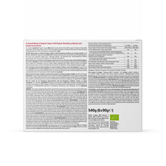 Mama Bear Preparado de yogurt orgánico, fresa, plátano y yogurt, vegetariano, 90 gramos (paquete de 6) Madre e Hijo Naty Shop