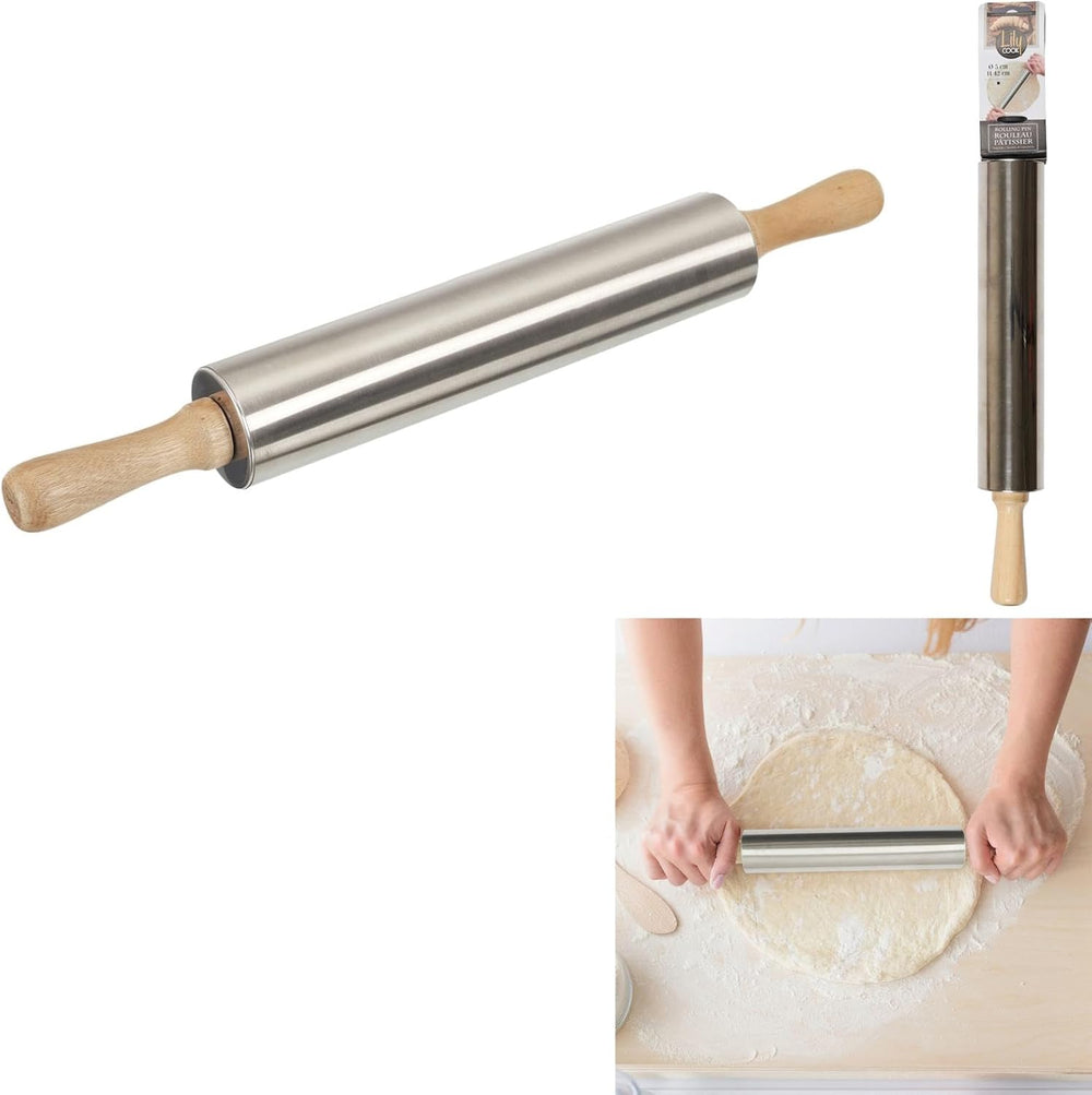 RODILLO DE ACERO INOXIDABLE. H.42 P.5CM