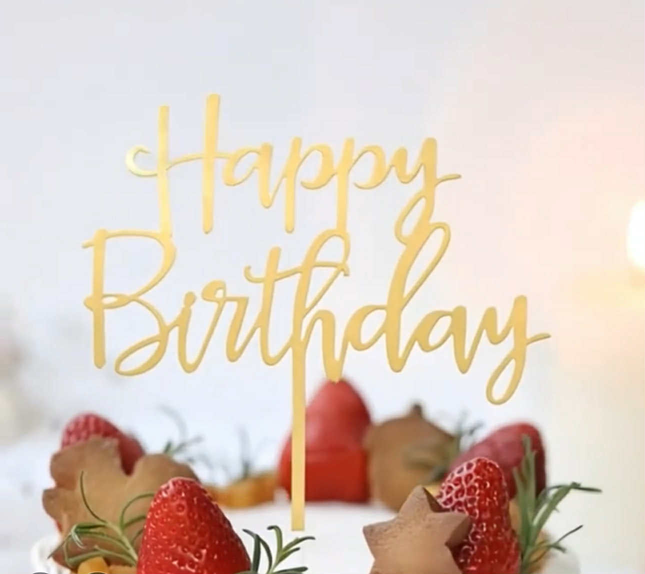 Decoración no comestible, Topper, Feliz Cumpleaños