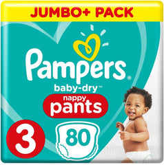 Pañales Pampers Baby-Dry, talla 8, 43 pañales, a partir de 19 kg, pack Jumbo+