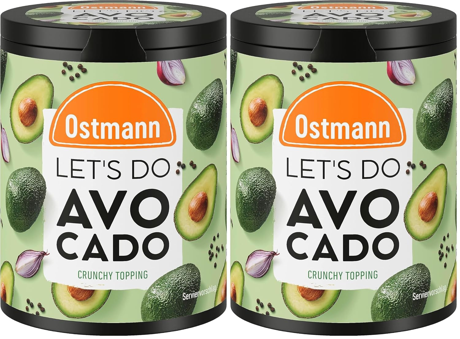 Ostmann Gewürze - Hagamos aguacate | Salsa para aguacate, guacamole o tazones | Cobertura crujiente con galletas, queso crema y sésamo negro | 70 g en barra de reciclaje Metalldose