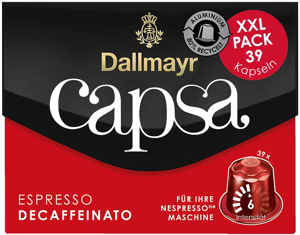 Capsa Espresso entkoffeiniert 39 Kapseln (Packung mit 2)