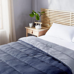 Pikolin Home - Edredón reversible 300 G - Relleno nórdico bicolor - Para cama de 105 - Cómodo, cálido, transpirable, verde, 180 X 260 cm Edredones y edredones Naty Shop