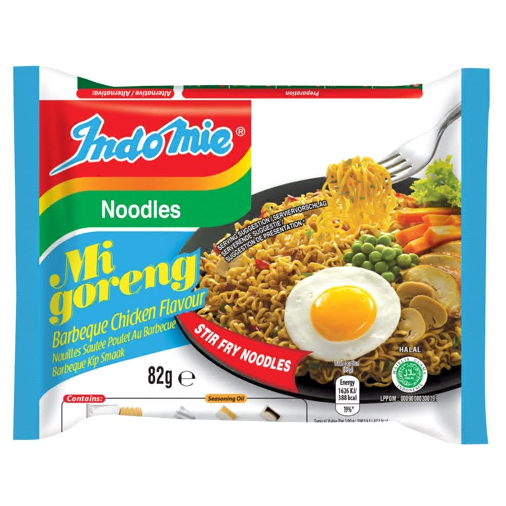 INDOMIE - Fideos instantáneos Mi Goreng - Paquete múltiple (40 x 80 g)