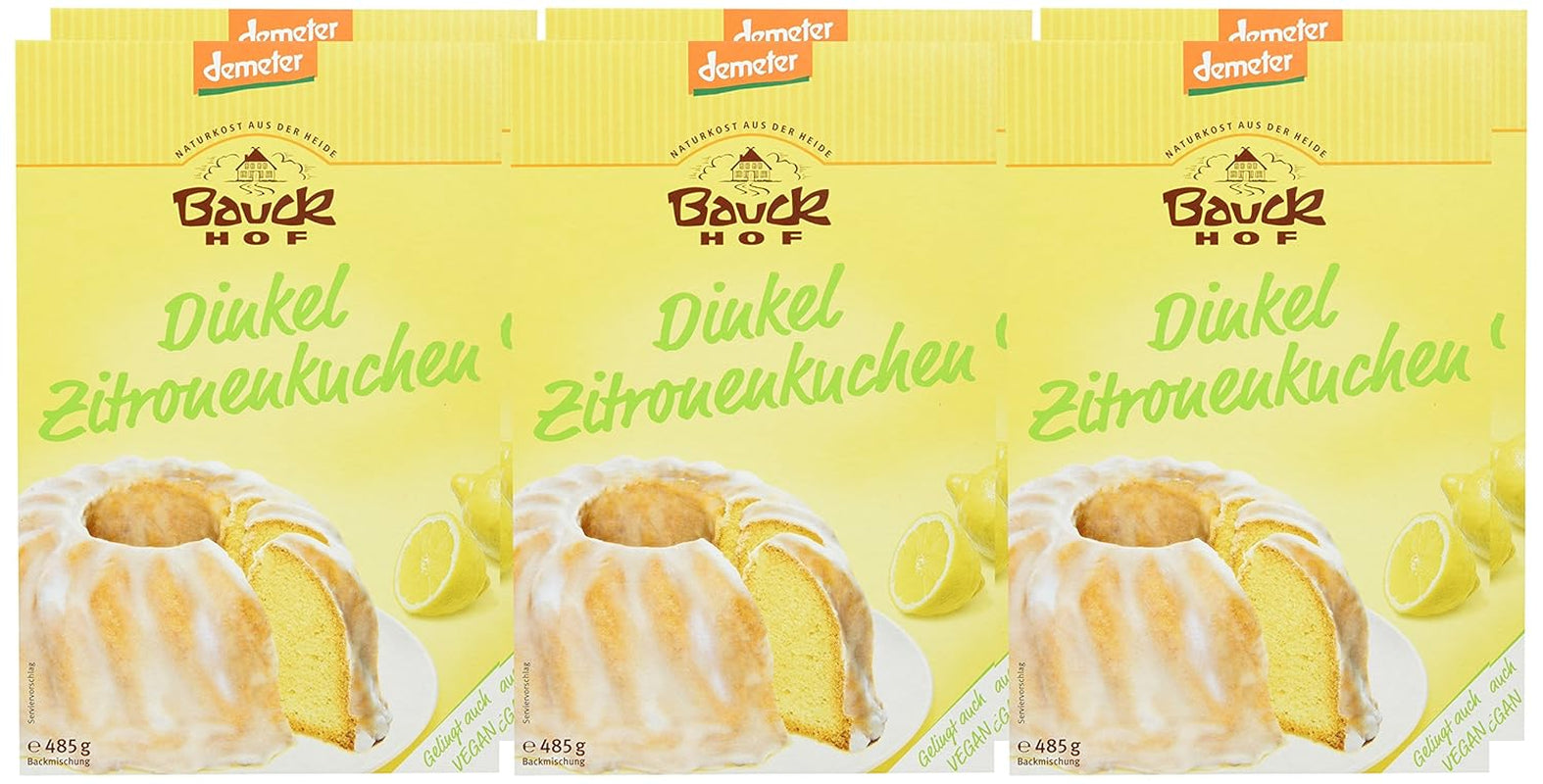 Prăjitură cu lămâie și speltă Demeter, pachet de 6 (6 x 485 g)