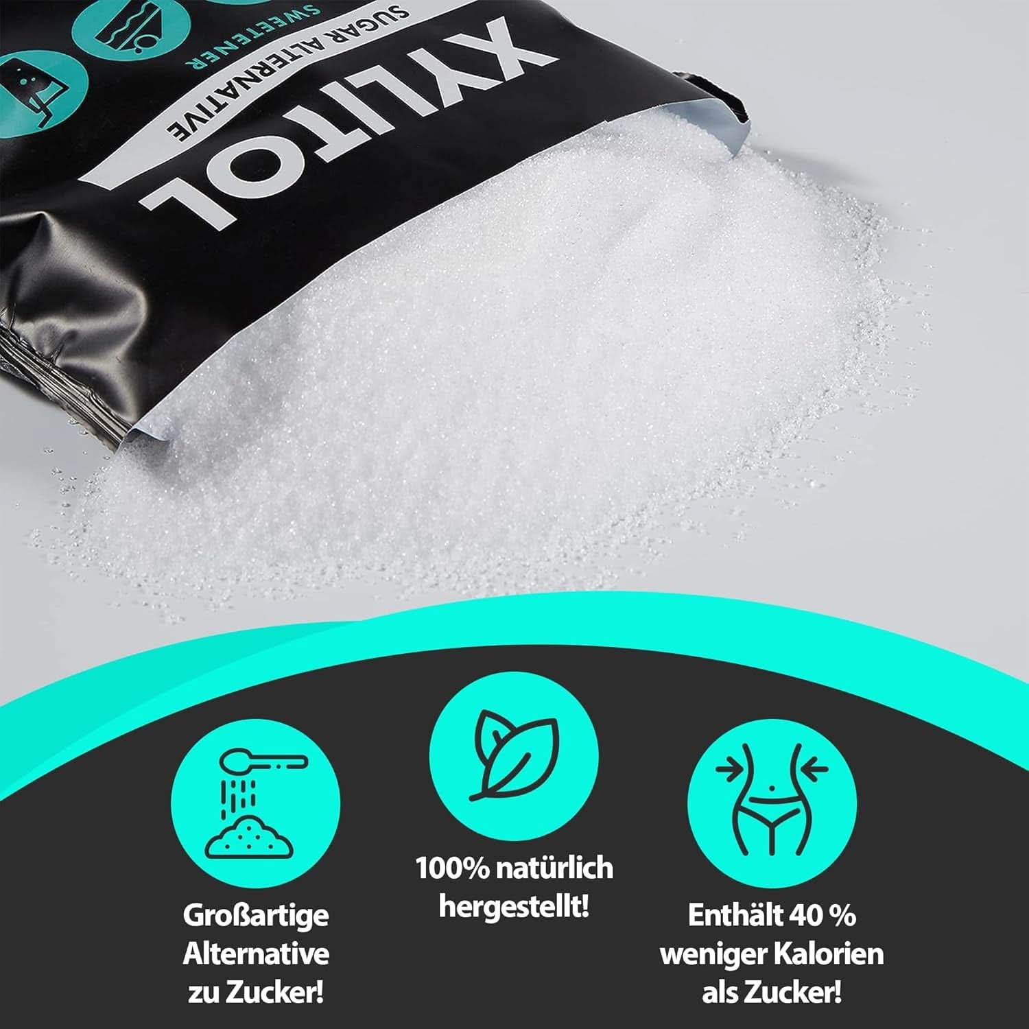 Nature Diet Xilitol, 1 Kg Edulcorantes Naty Shop