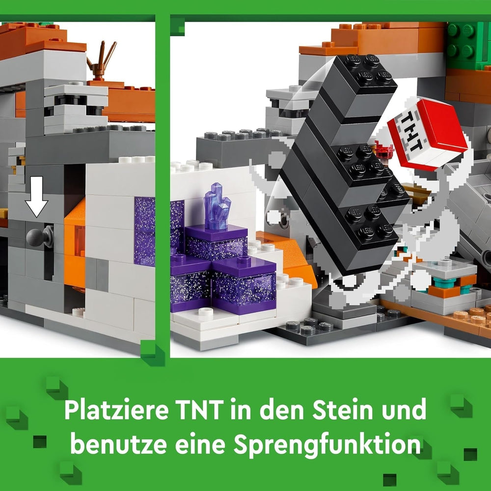 LEGO Minecraft Badlands Mine Videojuego Juego de juguetes de minería para niños y niñas a partir de 8 años Divertido juego de aventuras con ladrillos de construcción Regalo de cumpleaños 21263 Juegos de construcción Besuche den LEGO-Store