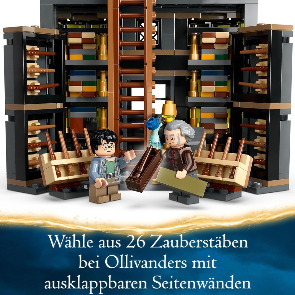 LEGO Harry Potter Trajes de Ollivanders y Madam Malkin, Tierras del Callejón Diagon, Juego para niños, Juguetes mágicos, Regalos de fantasía para niñas, niños y fanáticos a partir de 8 años 76439 Juegos de construcción Besuche den LEGO-Store