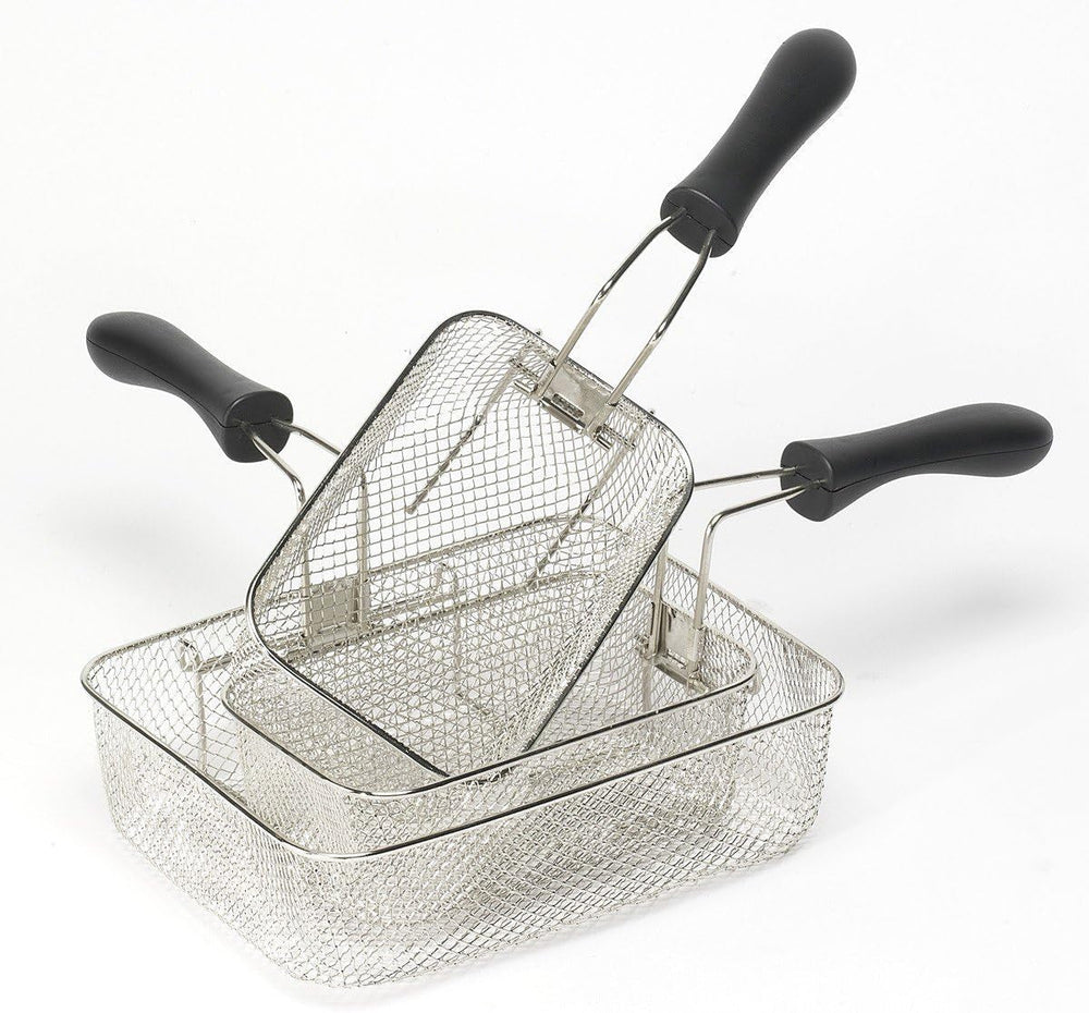 Freidora de aceite Bestron XL Con 3 cestos para freír, Incluye tecnología de zona fría y depósito de aceite extraíble, 4 litros, 2000 W Electrodomésticos Naty Shop