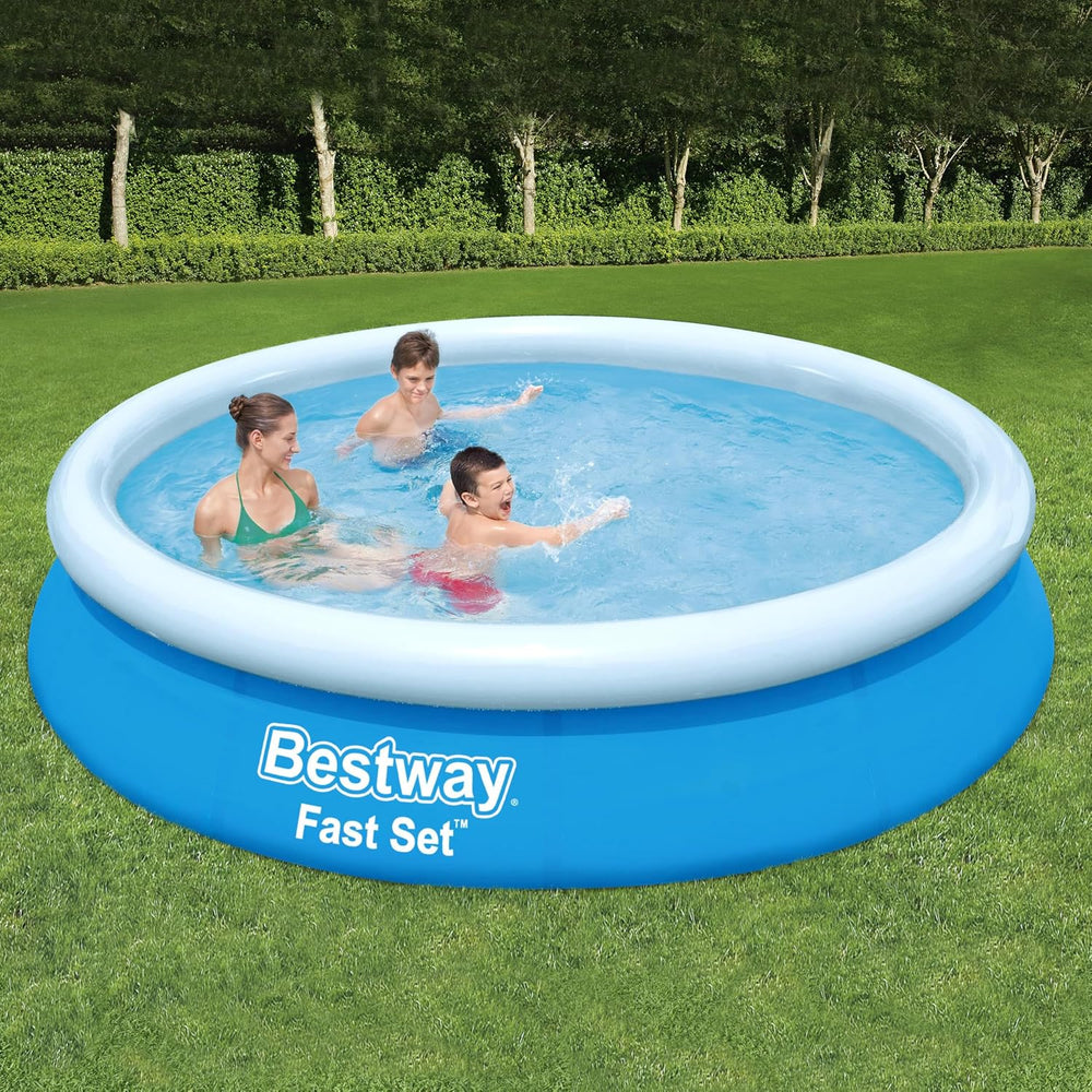 Piscina Bestway Fast Set, sin bomba, azul, 366 x 76 cm, sin accesorios