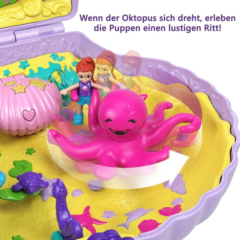 Polly Pocket Ataúd Wrap Around Shell Bag Bajo el Agua 2 Muñecas 1 Submarino Juguete Polly Pocket Sirena Juguete 4 años GNH11 Naty Shop Muñecas