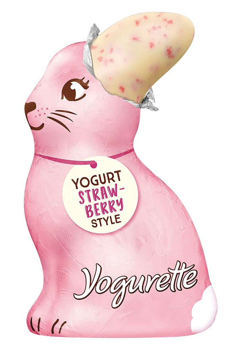 Ferrero Osterhase | 75G| Weiße Joghurtschokolade Mit Fruchtigen Erdbeercrisps | Pascua | Österhas | Geschenk Aus Schokolade en la tienda Hasenform Naty