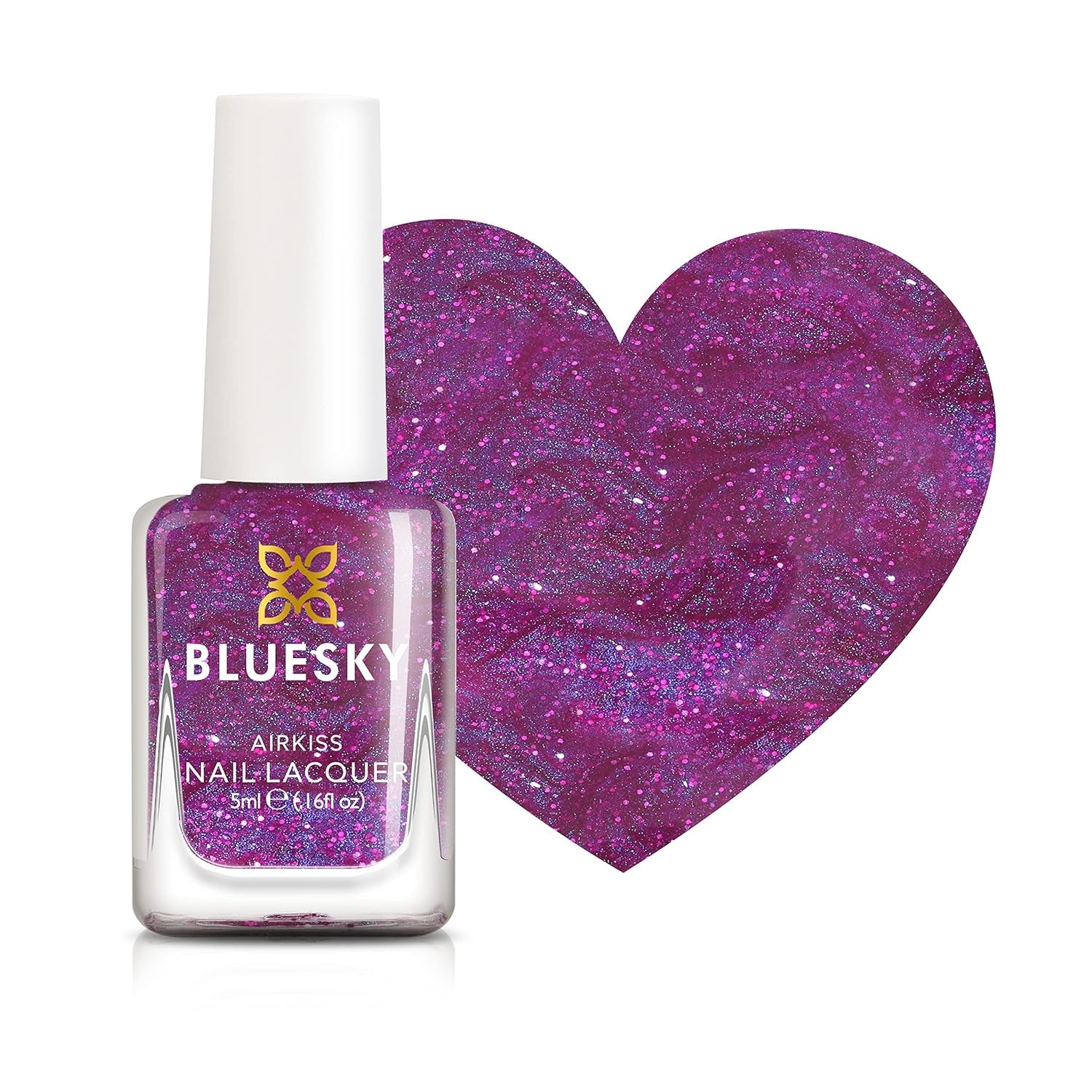 Esmalte de uñas para niños BLUESKY - Esmalte de uñas pelable a base de agua, sin disolventes, fácil de quitar, 5 ml (Disco Time)