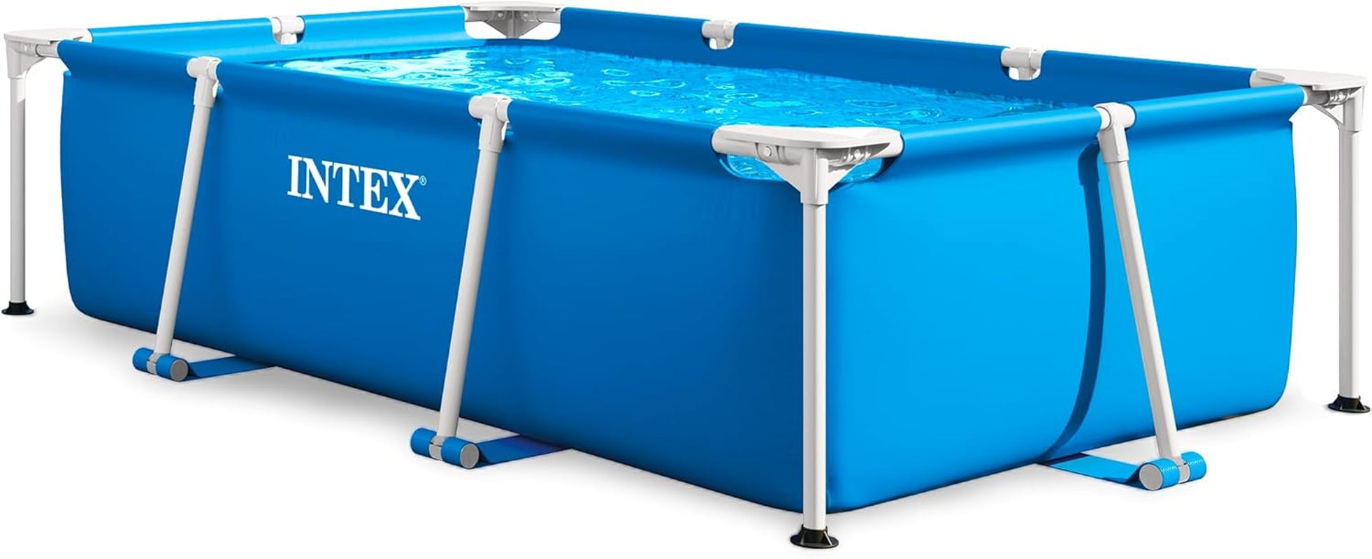 Intex 28271NP - Piscină supraterană dreptunghiulară cu cadru, 2282 L, oțel și PVC, albastră, 260x160x65 cm