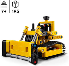 LEGO Technic Bulldozer pesado, juguete de construcción Bulldozer para añadir a tu obra de construcción Juguete de construcción para niños Regalo tecnológico para niños y niñas de 7 años 42163 Juegos de construcción Besuche den LEGO-Store