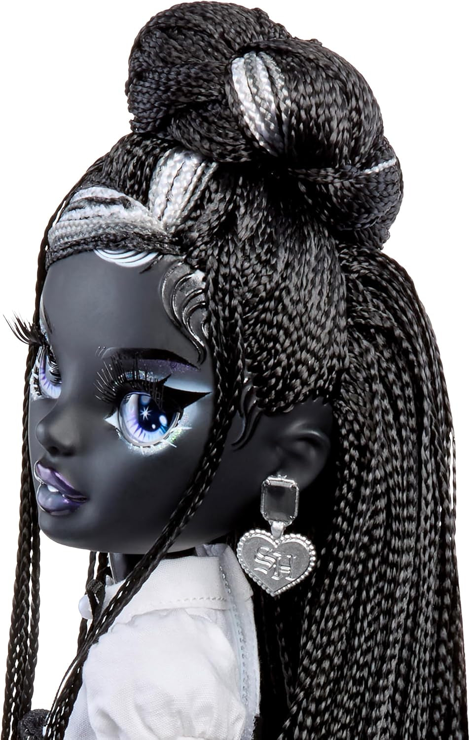 Rainbow High Shadow High Modepuppe – Shanelle Onyx – Schwarzes Haar, 28 cm Modepuppe mit Designer-Outfits, Geeignet für Sammler & Kinder von 6-12 Jahren