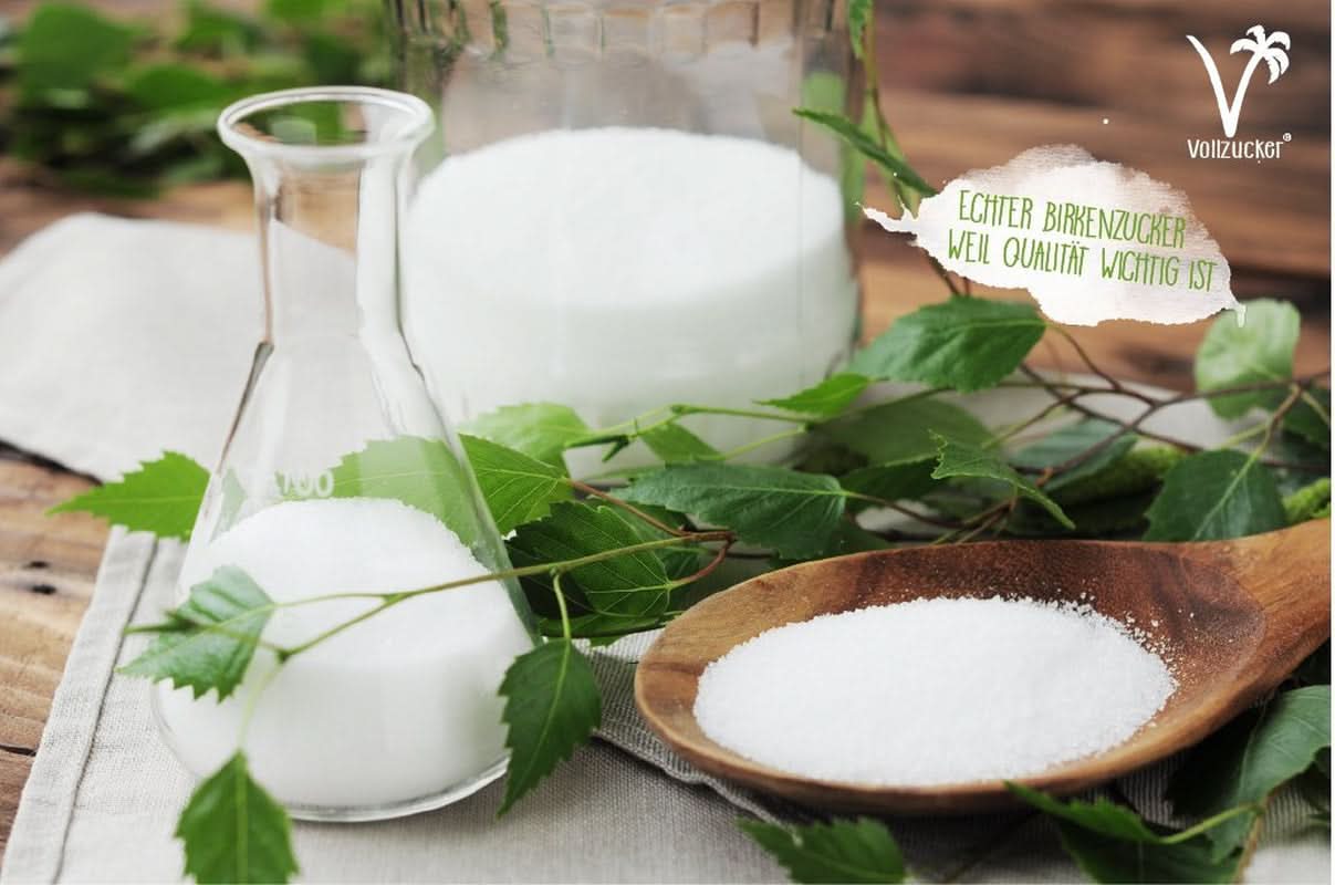 Auténtico azúcar de abedul (Xylitol) de Finlandia, 1 Kg Edulcorantes Naty Shop