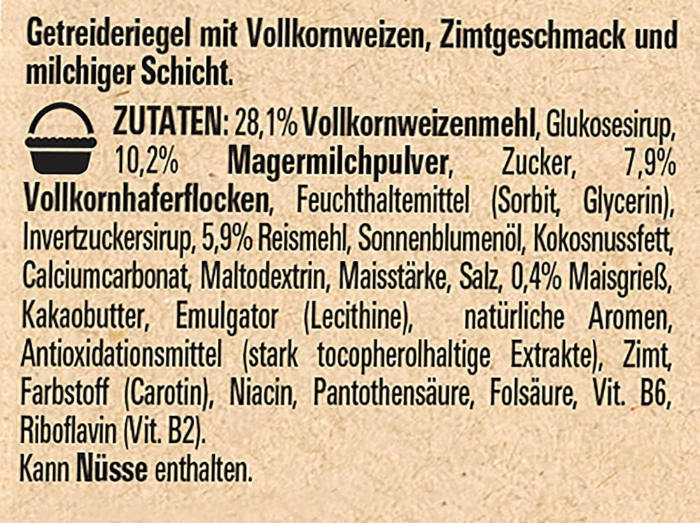 NESTLÉ CINI MINIS Barras de canela, snack crujiente de trigo integral y calcio, paquete de 8 (4 x 25 g cada uno)