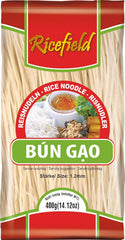 Tăiței de orez Ricefield, vermicelli, 1,2 mm, Bun Gao (1 x 400 g)