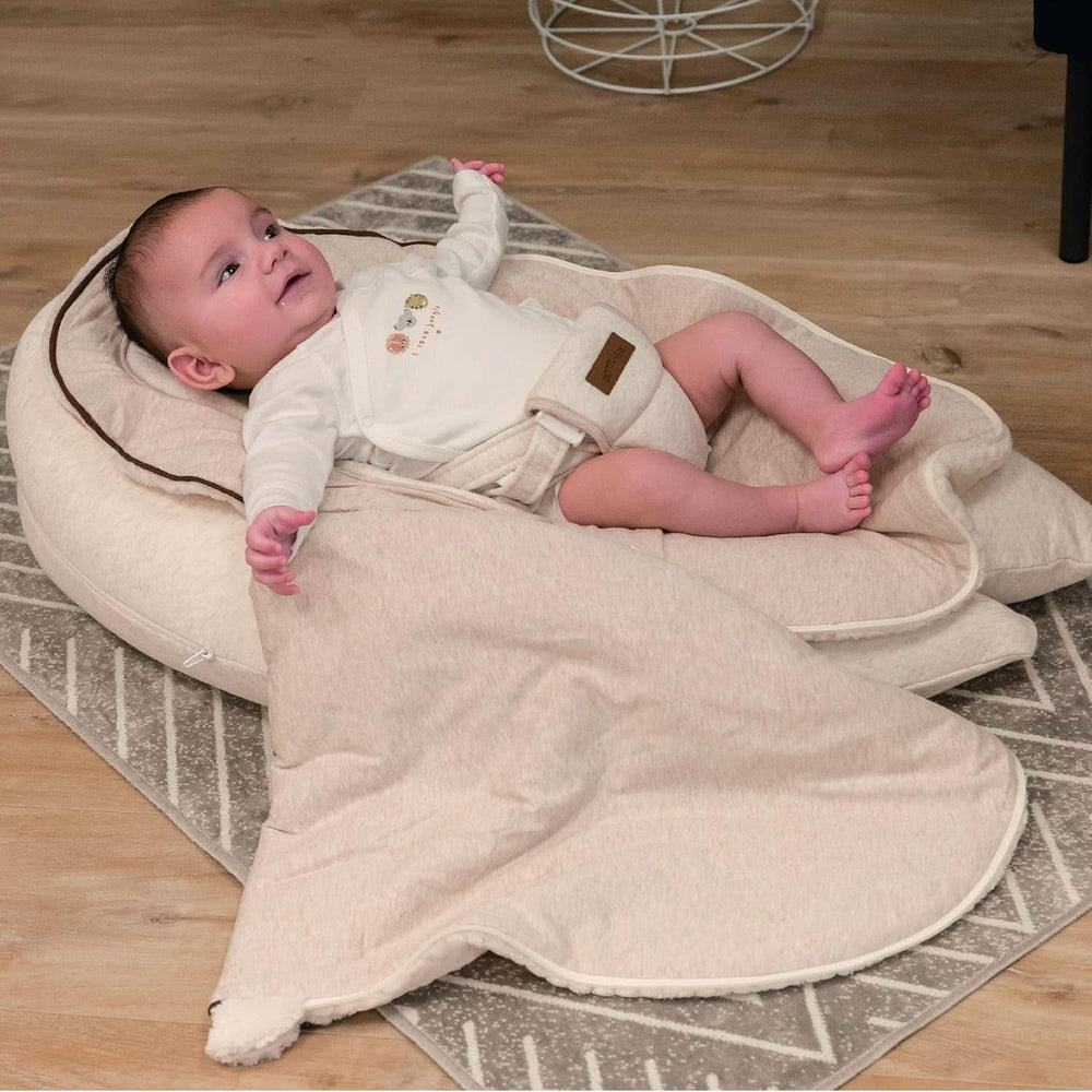 Almohada de lactancia multifuncional, 4 en 1, Soft Nova, beige, almohada individual: 202 cm, sillón, 40 X 75 X 22 cm Accesorios Alimentación y Lactancia Bebe Naty Shop