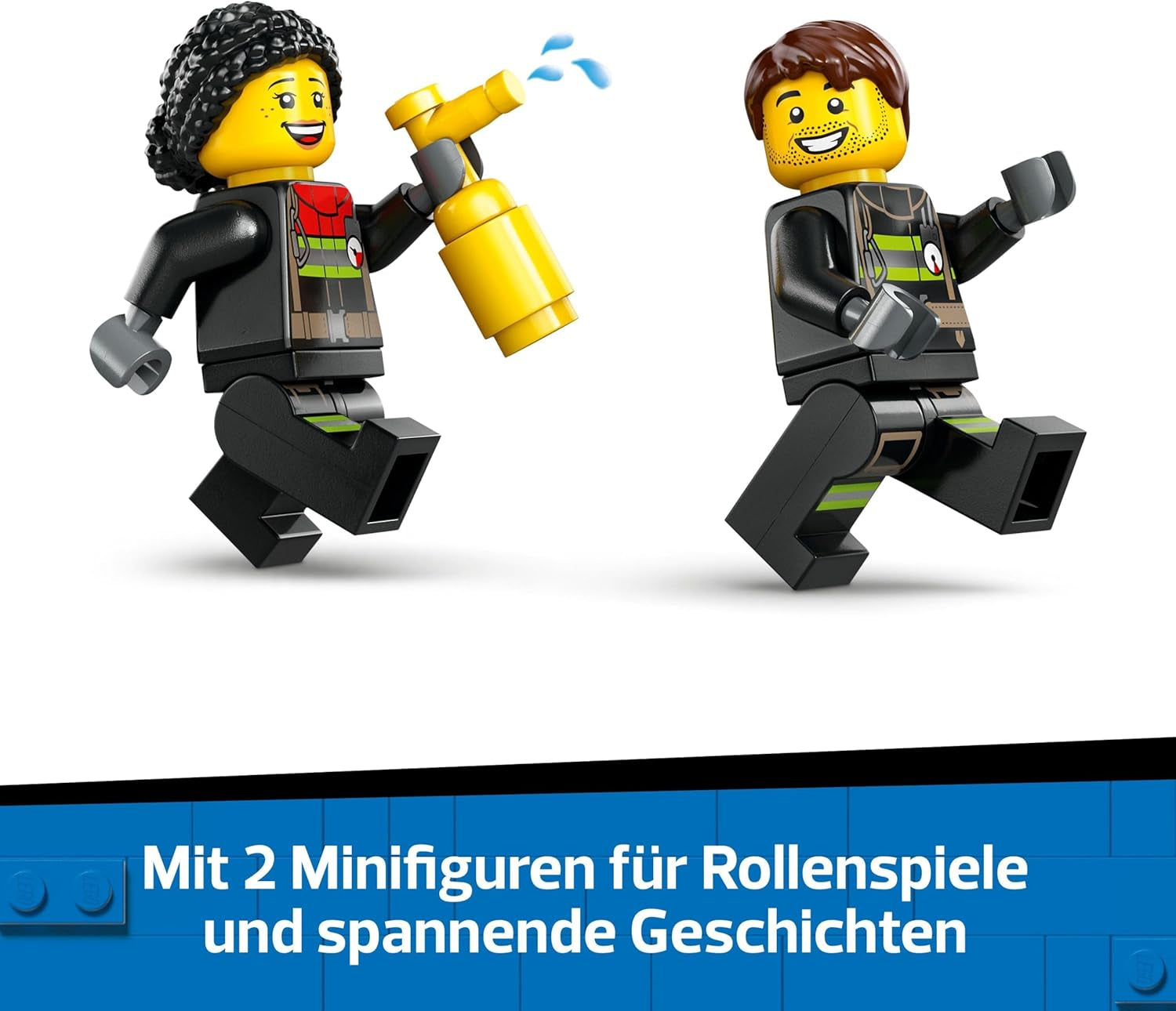 Camion cu scară de incendiu LEGO City - Camion de pompieri jucărie cu 2 minifigurine de pompieri pentru băieți și fete de la 4 ani - jucărie educativă - cadou pentru preșcolari 60463 Seturi de constructie Besuche den LEGO-Store