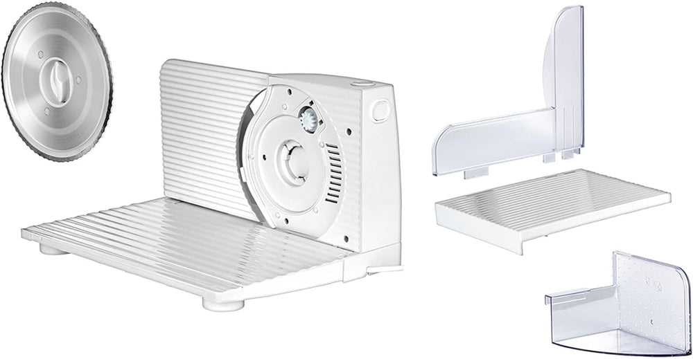 MPM MKR-05 Cortadora eléctrica universal, espesor de corte regulable hasta 15 mm, 150 W Trituradoras y Rebanadoras Naty Shop