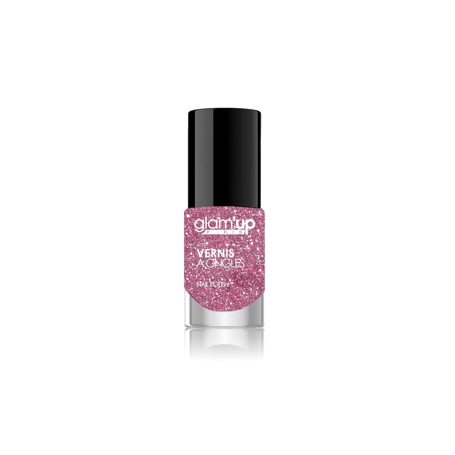 Glam'Up Paris, esmalte de uñas ultrabrillante, de larga duración y de secado rápido, núm. 129, brillo rosa