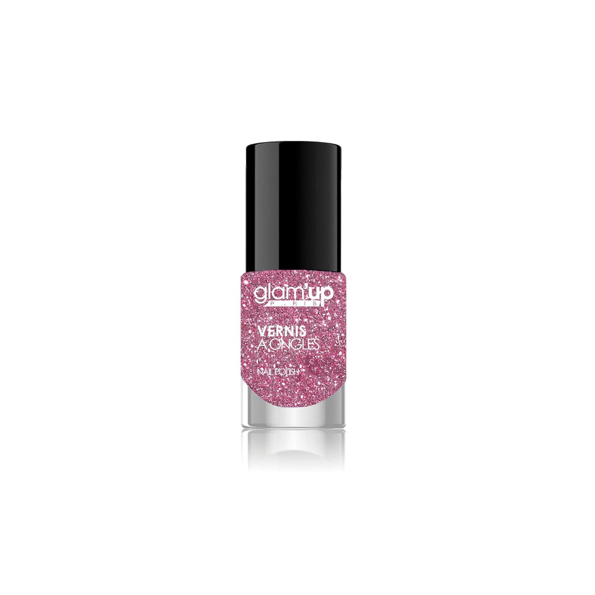 Glam'Up Paris, esmalte de uñas ultrabrillante, de larga duración y de secado rápido, núm. 129, brillo rosa