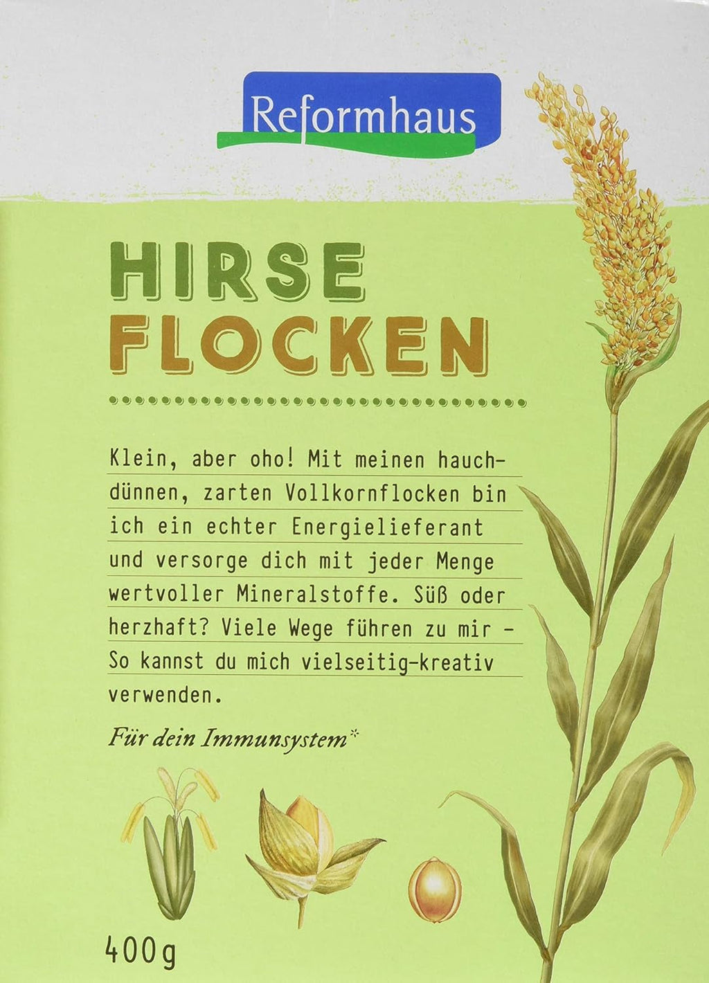 Hirse-Flocken Bio, 6Er Pack (6 X 400 G) Cereale Naty Shop Default Title