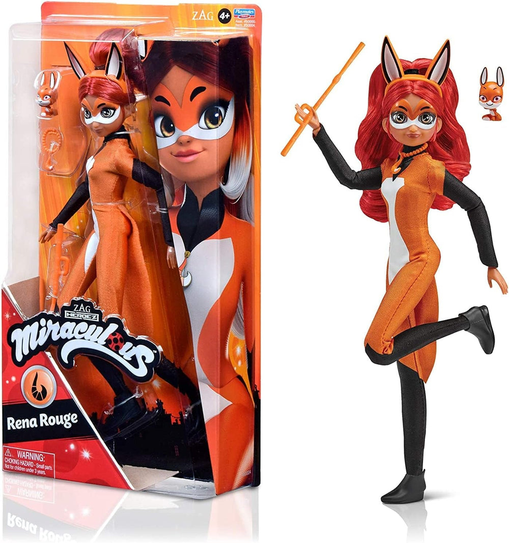 Bandai - Miraculous Ladybug - Muñeca Marinette Cambio De Color Sorpresa - Muñeca Articulada Miraculous, 26 Cm + 3 Sorpresas - Modelo Aleatorio - P50390 Muñecas Naty Shop Rena Rouge