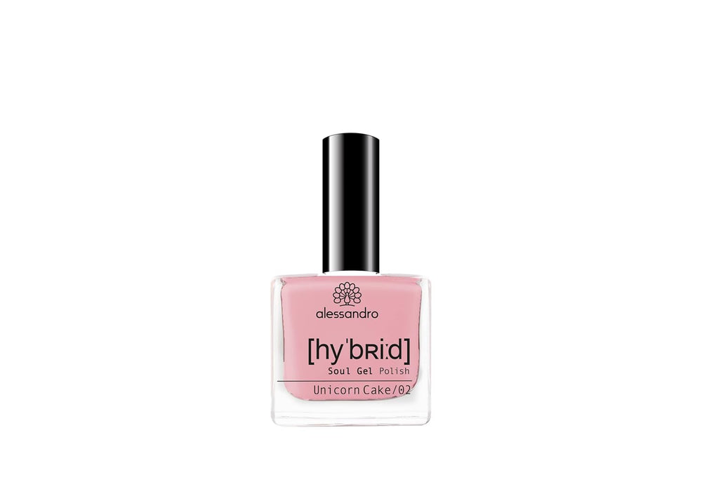 Esmalte de uñas HÍBRIDO alessandro Pink Melon - tono rosa vibrante con finas partículas de brillo - Uñas perfectas en solo 3 pasos, sin LED - ¡dura hasta 10 días! 8ml